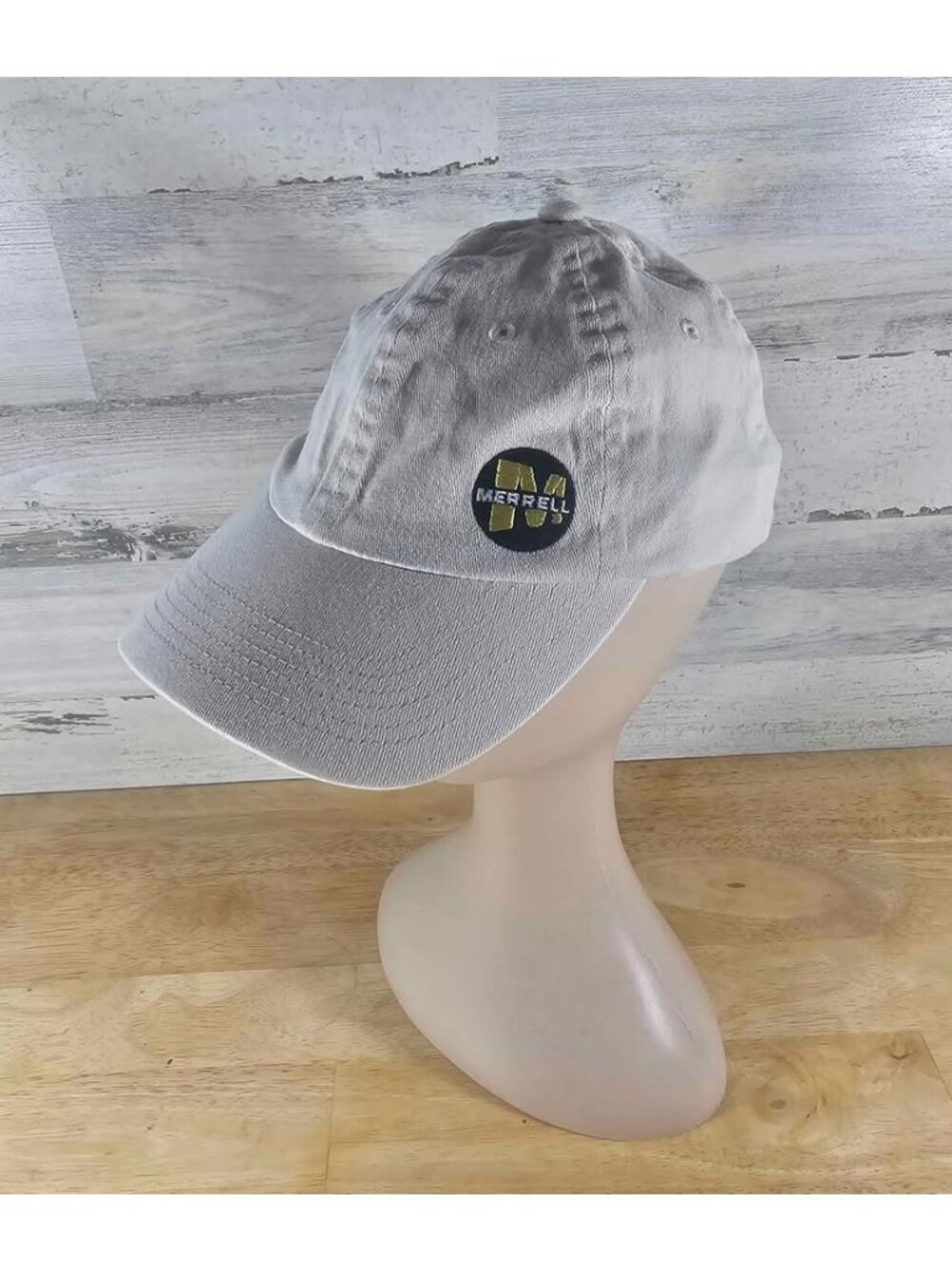 Merrell Adult Hat- Black N Yellow Embroidered Logo Baseball Cap One Size Stretch